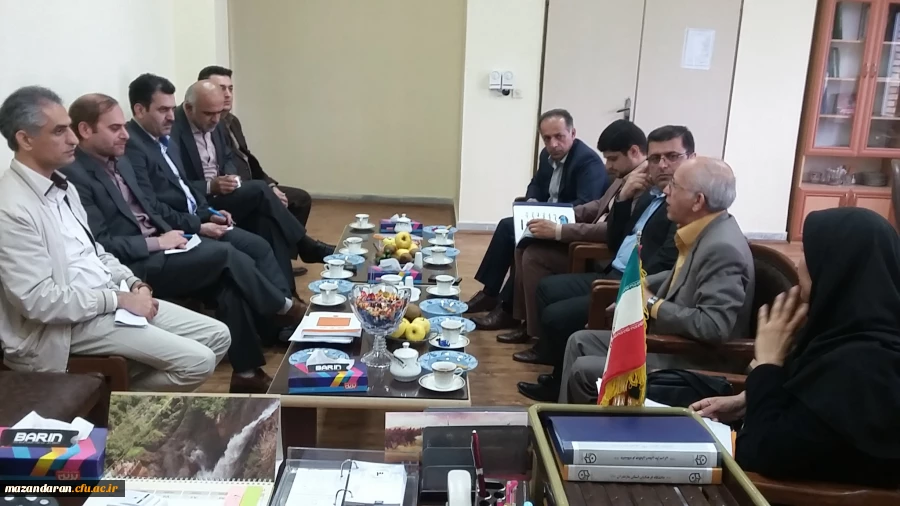 بازدید هیات نظارت وارزیابی دانشگاه مازندران از پردیس دکتر شریعتی ساری 2