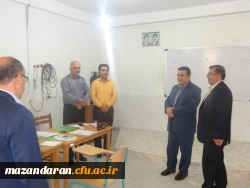 بازدید جناب  آقای  دکتر قنبری معاونت محترم پژوهش وبرنامه ریزی اداره کل آموزش وپرورش استان از مصاحبه داوطلبان ورود به دانشگاه فرهنگیان مازندران 2