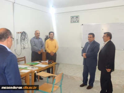 بازدید جناب  آقای  دکتر قنبری معاونت محترم پژوهش وبرنامه ریزی اداره کل آموزش وپرورش استان از مصاحبه داوطلبان ورود به دانشگاه فرهنگیان مازندران