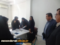 بازدید جناب  آقای  دکتر قنبری معاونت محترم پژوهش وبرنامه ریزی اداره کل آموزش وپرورش استان از مصاحبه داوطلبان ورود به دانشگاه فرهنگیان مازندران 5