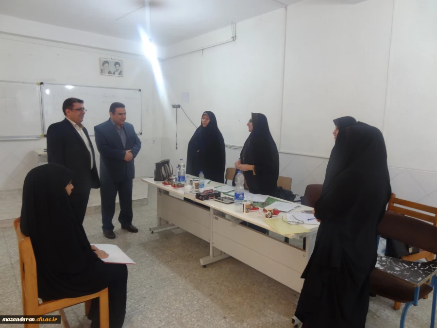 بازدید جناب  آقای  دکتر قنبری معاونت محترم پژوهش وبرنامه ریزی اداره کل آموزش وپرورش استان از مصاحبه داوطلبان ورود به دانشگاه فرهنگیان مازندران 6