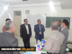 بازدید جناب  آقای  دکتر قنبری معاونت محترم پژوهش وبرنامه ریزی اداره کل آموزش وپرورش استان از مصاحبه داوطلبان ورود به دانشگاه فرهنگیان مازندران 3