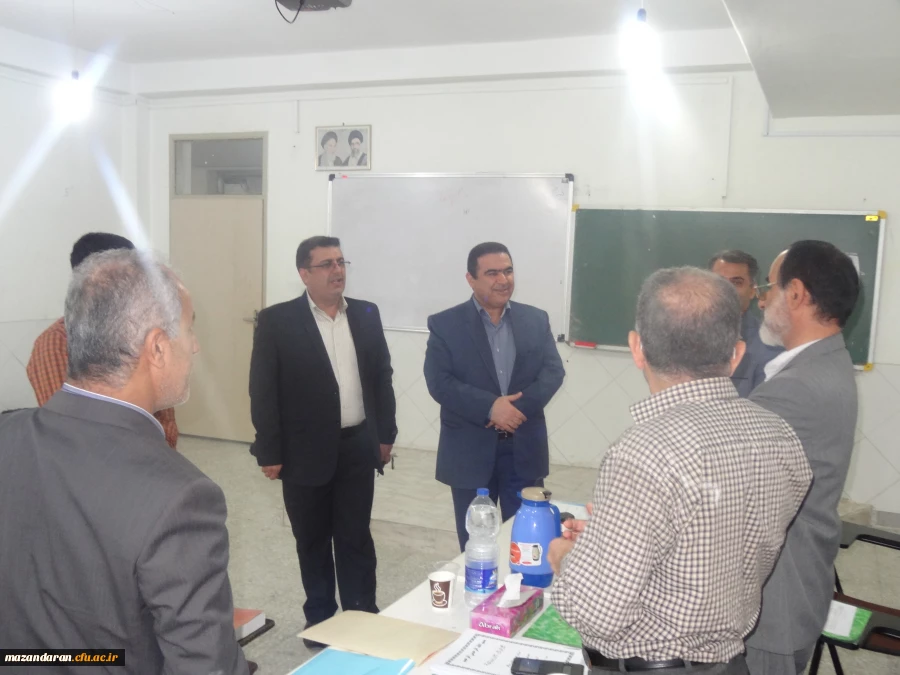 بازدید جناب  آقای  دکتر قنبری معاونت محترم پژوهش وبرنامه ریزی اداره کل آموزش وپرورش استان از مصاحبه داوطلبان ورود به دانشگاه فرهنگیان مازندران 3