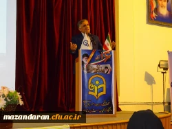 دکتر قنبری معاون دانشجویی دانشگاه فرهنگیان درمراسم روز دانشجو در پردیس دکترشریعتی ساری: 4