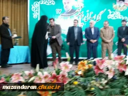 با حضور دکتر فلاح جلودار استاندار مازندران از دانشجو معلمان  برگزیده پرسش مهر دانشگاه فرهنگیان مازندران تجلیل شد. 3