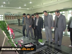 تجدید  میثاق  اعضای هیات علمی وکارکنان دانشگاه فرهنگیان مازندران  با آرمان های بلند شهیدان 6