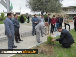 برگزاری مراسم نمادین روز درختکاری در دانشگا ه فرهنگیان مازندران  2