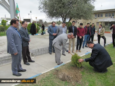 برگزاری مراسم نمادین روز درختکاری در دانشگا ه فرهنگیان مازندران