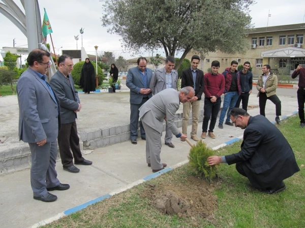 برگزاری مراسم نمادین روز درختکاری در دانشگا ه فرهنگیان مازندران  2