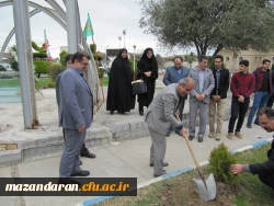 برگزاری مراسم نمادین روز درختکاری در دانشگا ه فرهنگیان مازندران 2