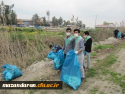 برگزاری مراسم نمادین   پاکسازی مسیر دانشگاه تا دانشگاه 6