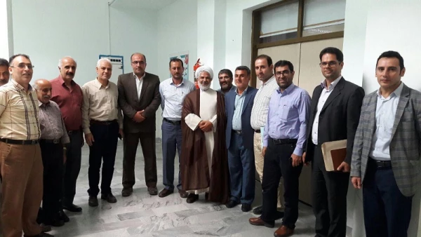 مراسم تودیع  حجت السلام و المسلمین جعفری و معارفه حجت السلام و المسلمین مرادیان