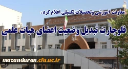 معاونت آموزشی وتحصیلات تکمیلی اعلام کرد:
فلوچارت تبدیل وضعیت اعضای هیات علمی