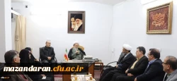 دیدار رییس دانشگاه فرهنگیان با نماینده ولی فقیه در استان مازندران
