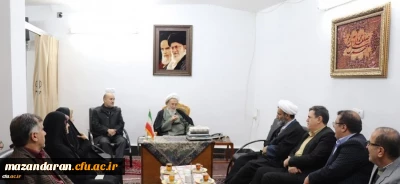 دیدار رییس دانشگاه فرهنگیان با نماینده ولی فقیه در استان مازندران