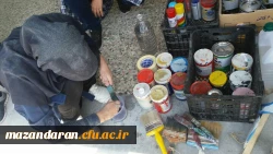 لبخند رضایت دانش آموزان از حضور جهادگران مرکز حضرت فاطمه (س) قائمشهر درمدرسه زمردیان