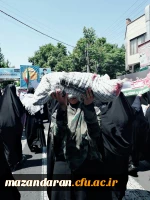 خلق حماسه ای دیگر توسط دانشگاهیان دانشگاه فرهنگیان مازندران در روز قدس