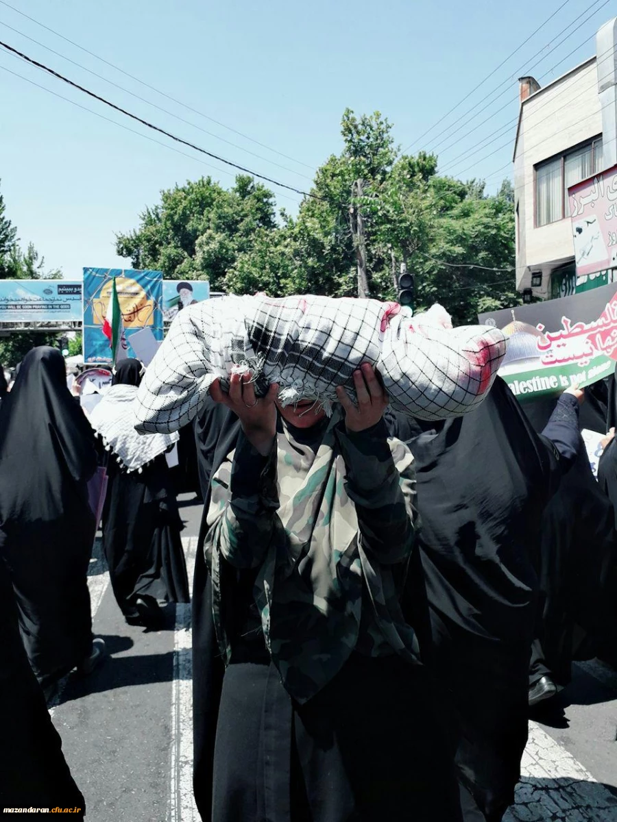 خلق حماسه ای دیگر توسط دانشگاهیان دانشگاه فرهنگیان مازندران در روز قدس