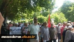 خلق حماسه ای دیگر توسط دانشگاهیان دانشگاه فرهنگیان مازندران در روز قدس