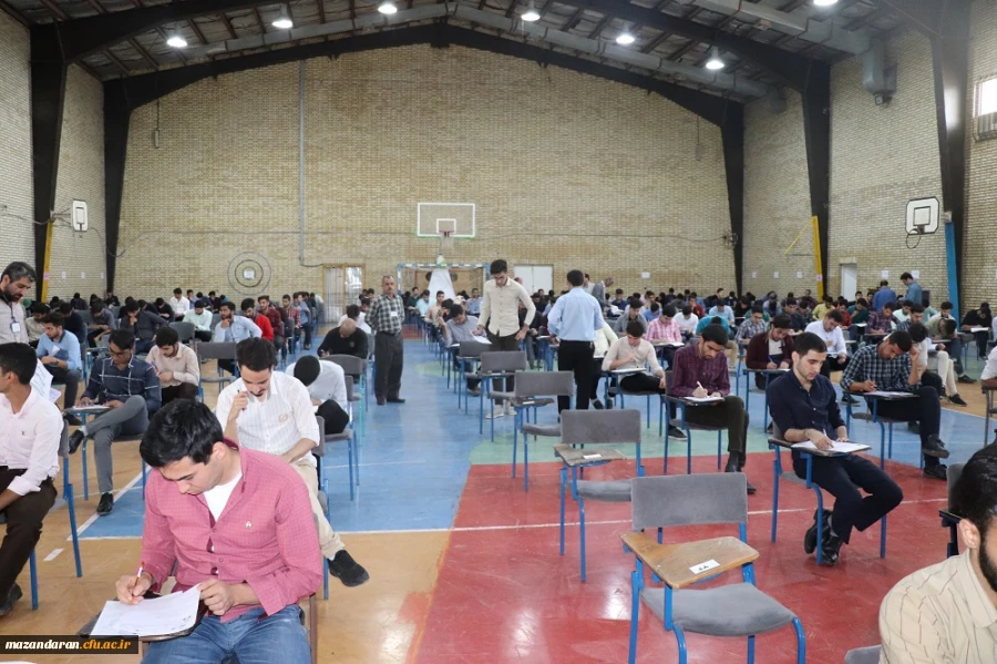 بازدید سرپرست دانشگاه فرهنگیان مازندران از جلسه امتحان دانشجویان