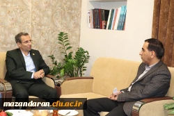 دیدار معاون پژوهش و فناوری دانشگاه فرهنگیان با معاون سیاسی امنیتی استانداری مازندران