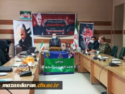 مراسم اولین سالگرد شهادت سردار دلها شهید حاج قاسم سلیمانی و همرزمانش در پردیس فاطمه الزهراء(س) دانشگاه فرهنگیان مازندران برگزار شد 2