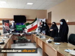 مراسم اولین سالگرد شهادت سردار دلها شهید حاج قاسم سلیمانی و همرزمانش در پردیس فاطمه الزهراء(س) دانشگاه فرهنگیان مازندران برگزار شد 2