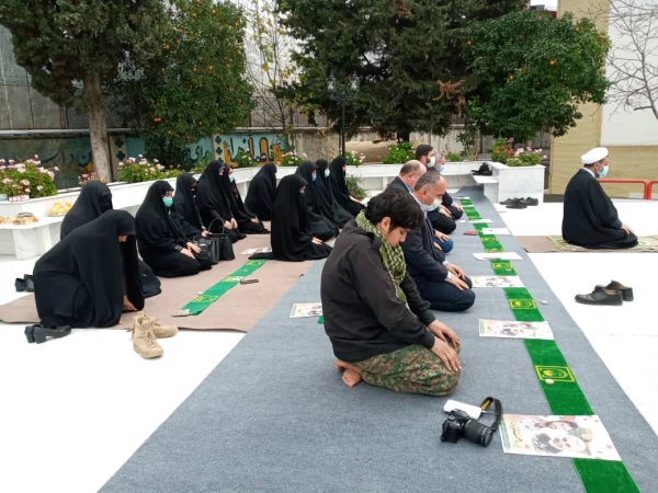 مراسم اولین سالگرد شهادت سردار دلها شهید حاج قاسم سلیمانی و همرزمانش در پردیس فاطمه الزهراء(س) دانشگاه فرهنگیان مازندران برگزار شد 2