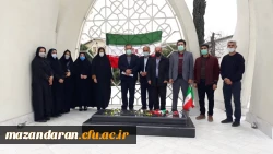 غبار روبی و عطرافشانی مزار پاک شهید گمنام 2