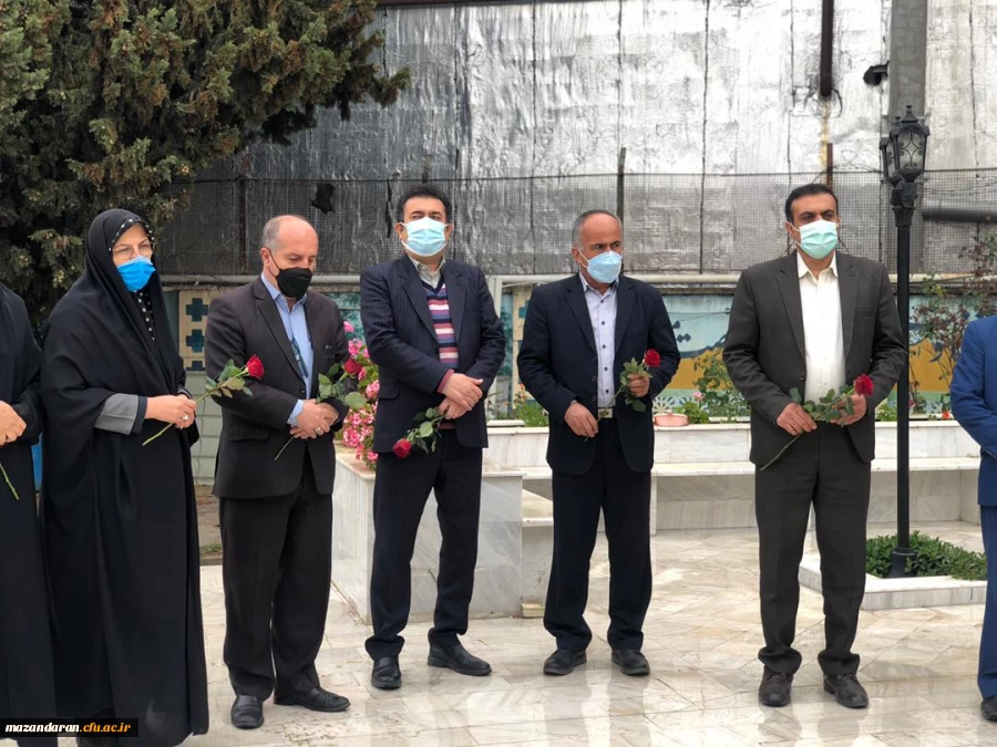 حضور مدیر کل نوسازی مدارس استان مازندران به مناسبت روز شهدا 2