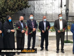 حضور مدیر کل نوسازی مدارس استان مازندران به مناسبت روز شهدا بر مزار شهید خوشنام پردیس فاطمه الزهرا(س) ساری 2