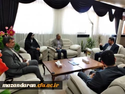 نشست صمیمی مدیر کل جدید آموزش و پرورش با رییس دانشگاه فرهنگیان مازندران 3