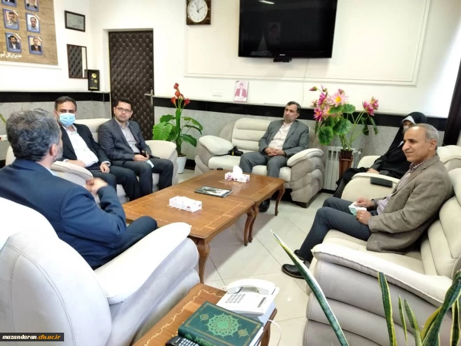 نشست صمیمی مدیر کل جدید آموزش و پرورش با رییس دانشگاه فرهنگیان مازندران 4