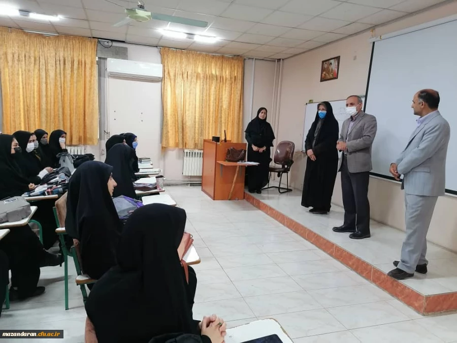بازدید جناب آقای دکتر اسلامی مدیریت امور پردیس استان مازندران از نحوی برگزاری کلاس های حضوری 2