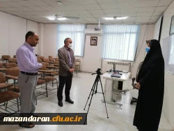 بازدید جناب آقای دکتر اسلامی مدیریت امور پردیس استان مازندران از نحوی برگزاری کلاس های حضوری 4