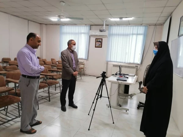 بازدید جناب آقای دکتر اسلامی مدیریت امور پردیس استان مازندران از نحوی برگزاری کلاس های حضوری 4