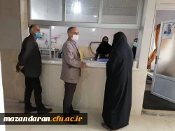 بازدید جناب آقای دکتر اسلامی مدیریت امور پردیس استان مازندران از نحوی برگزاری کلاس های حضوری 5