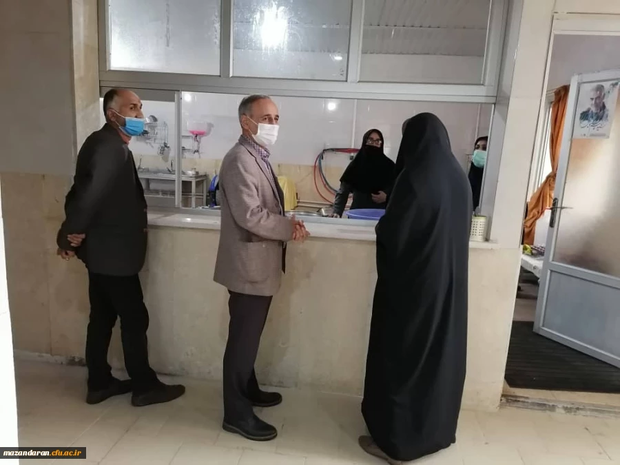 بازدید جناب آقای دکتر اسلامی مدیریت امور پردیس استان مازندران از نحوی برگزاری کلاس های حضوری 5