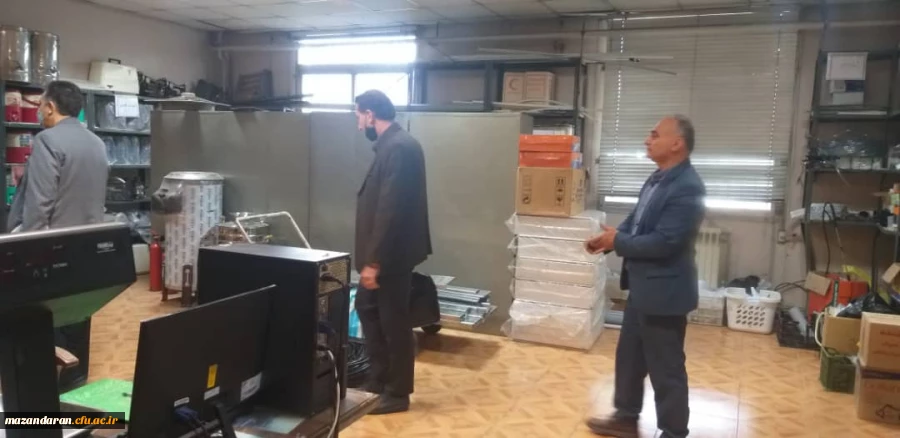 بازدید جناب آقای دکتر قیداری مسئول اداره اموال سازمان مرکزی در تاریخ 1401/03/02 3