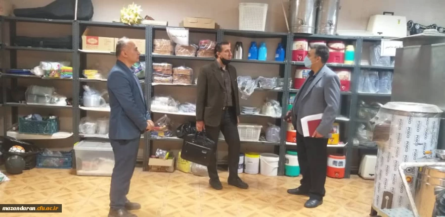 بازدید جناب آقای دکتر قیداری مسئول اداره اموال سازمان مرکزی در تاریخ 1401/03/02 5