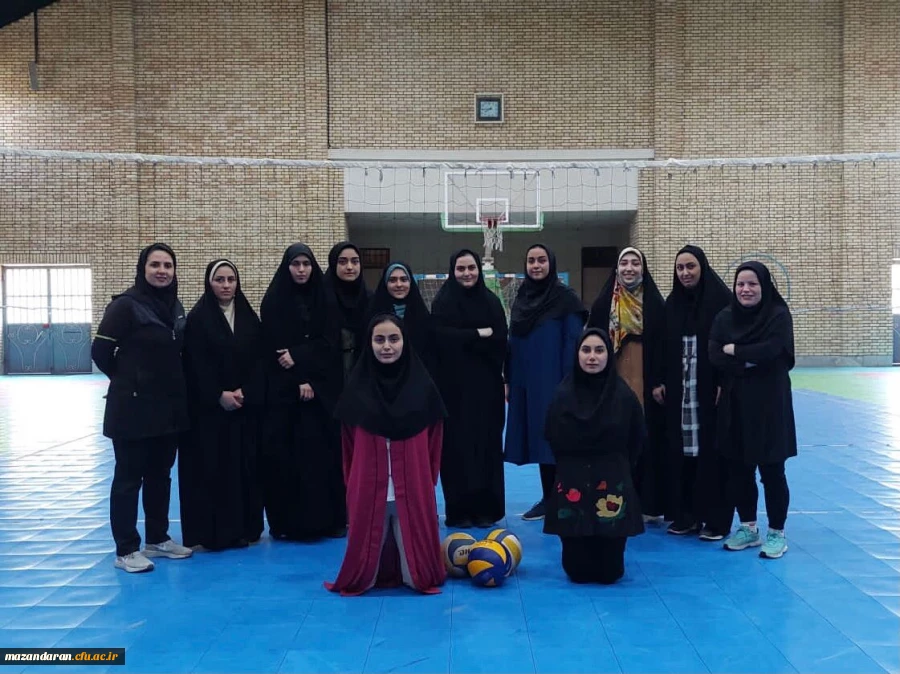 اعزام تیم والیبال دختران دانشگاه فرهنگیان استان مازندران به عنوان نماینده دانشگاه فرهنگیان کشور در مسابقات المپیاد ورزشی 2