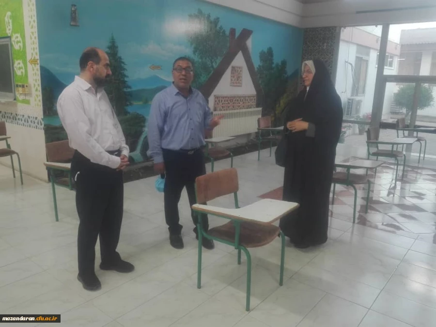 بازدید دکتر انصاری راد معاون محترم دانشجویی دانشگاه فرهنگیان و آقای دکتر حیدری مدیرکل امور دانشجویی 2