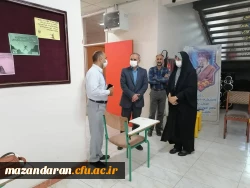 بازدید دکتر اسلامی مدیریت محترم امور پردیس های دانشگاه فرهنگیان استان مازندران از نحوی برگزاری امتحانات حضوری نیم سال دوم تحصیلی ۱۴۰۱-۱۴۰۰  4