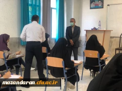 بازدید سرپرست دانشگاه فرهنگیان استان مازندران از برگزاری امتحانات حضوری 4