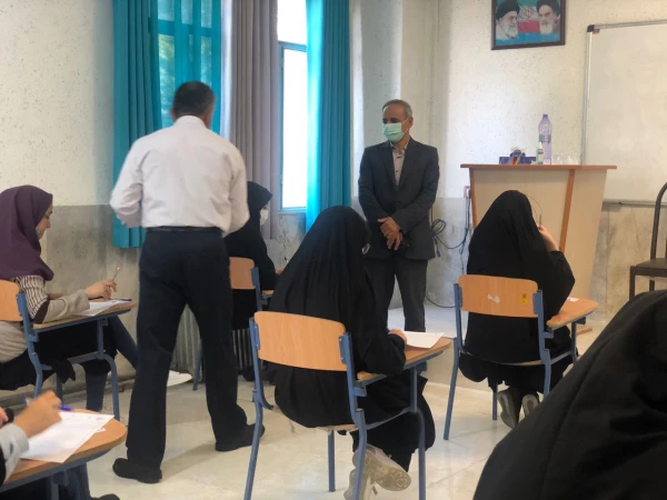 بازدید سرپرست دانشگاه فرهنگیان استان مازندران از برگزاری امتحانات حضوری 4