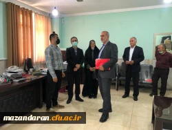 بازدید جناب آقای دکتر مهدوی ریاست محترم دانشگاه فرهنگیان استان مازندران از پردیس فاطمه الزهرا(س) ساری 4