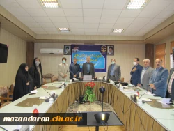 نشست صمیمی رئیس دانشگاه فرهنگیان مازندران  اعضای هیات علمی مدیریت امور پردیس های مازندران 2