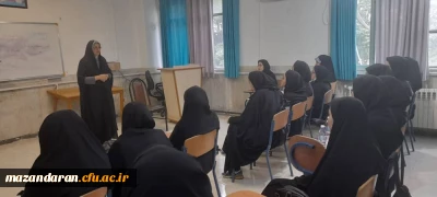 برگزاری نشست صمیمی با حضور سرپرست پردیس فاطمه الزهرا (س) ساری در خصوص فرهنگ حجاب و عفاف و پوشش اسلامی  