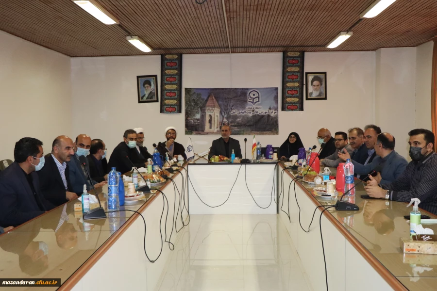 جلسه اداری وبازدید میدانی ریاست محترم دانشگاه فرهنگیان مازندران از مرکز آموزش عالی بیتالهدی آمل 5