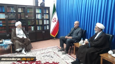 دیدار ریاست  و مسول نهاد مقام  معظم رهبری دانشگاه  فرهنگیان با نماینده ولی فقیه و امام جمعه مرکز است